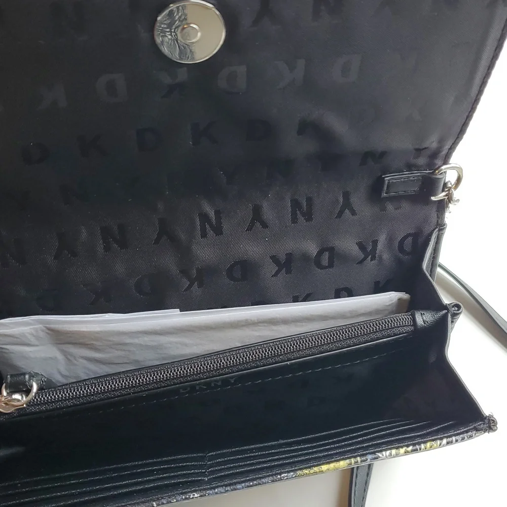 DKNY Graffiti Wallet on a Chain Crossbody - Picture 5 of 9